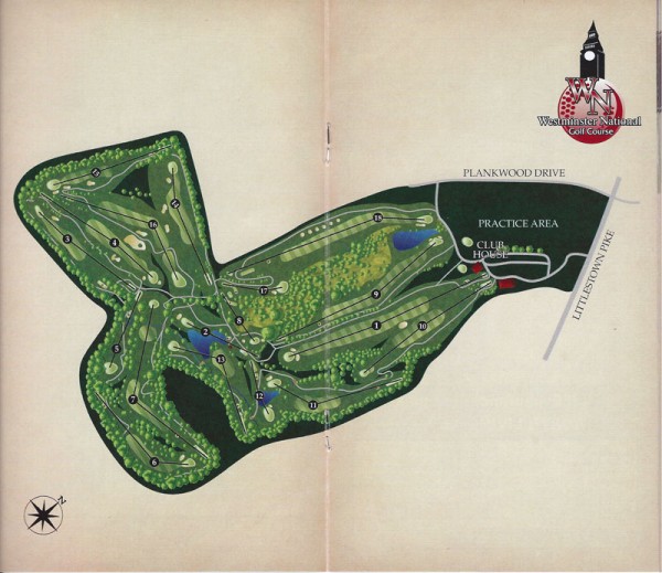 Course Map Westminster National Golf Course